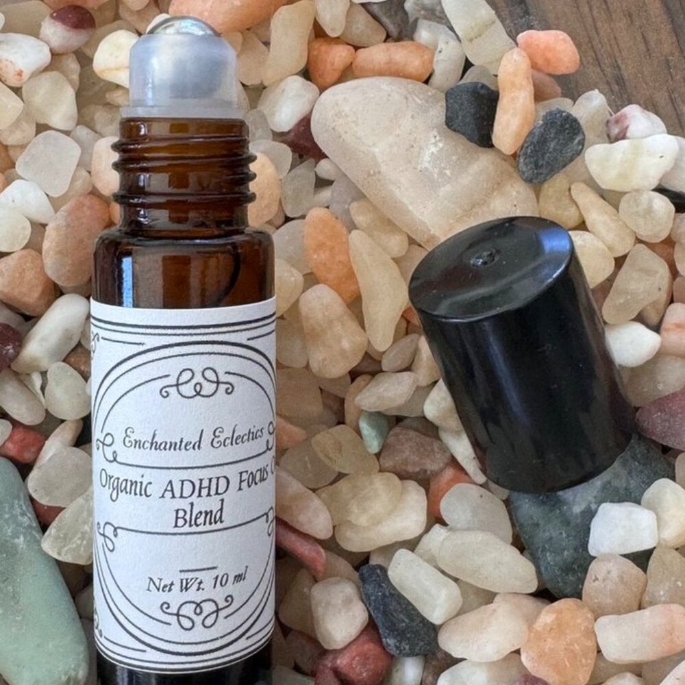 ADHD Focus Organic Essential Oil Blend  Relaxing, Stress Reducing, Calming Blend